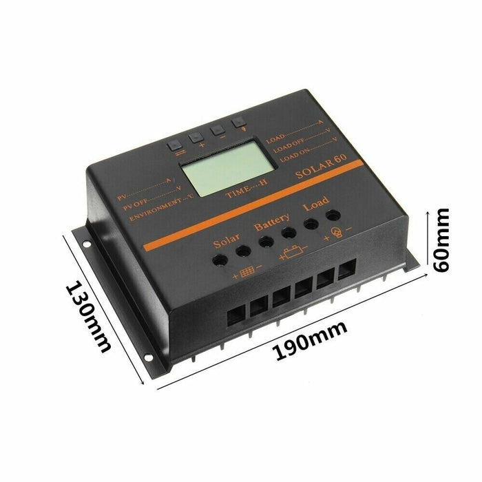 12V/24V 80A PWM Solar Controller LCD Function 5V DC Solar Panel Battery Charge R