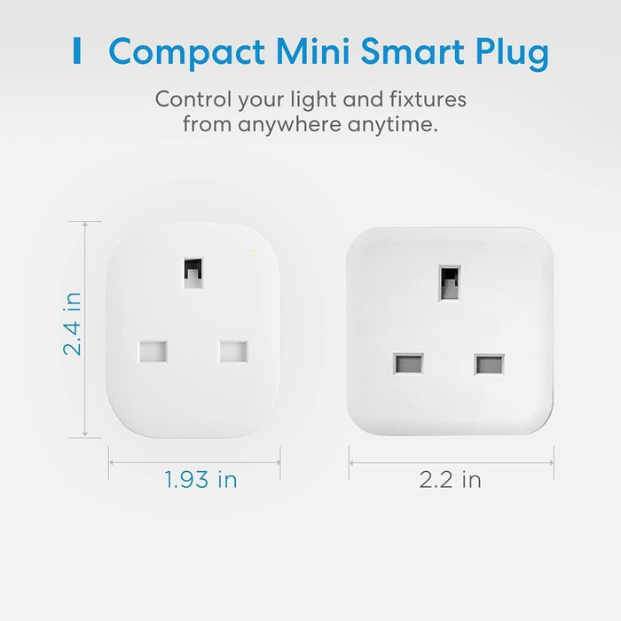 4 PACK Meross Smart Plug -Wi-Fi Plug Alexa, Apple HomeKit, Google compatible