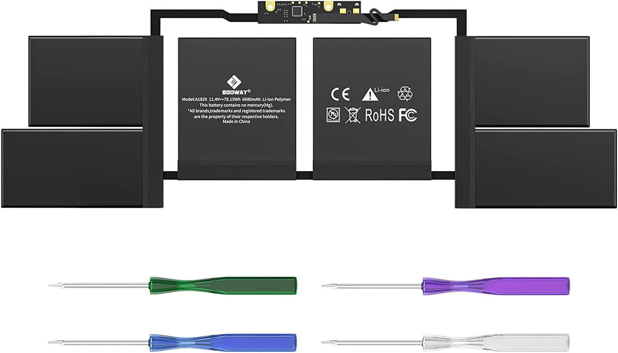 A1707 Laptop Battery Compatible with A1820 MacBook Pro 15 inch Battery