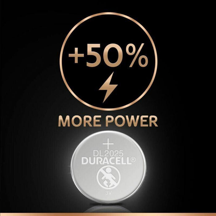 2 x Duracell® CR2025 3V Lithium Button Battery Coin Cell DL2025 2025