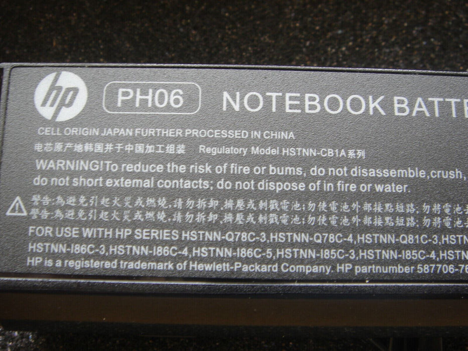 Original Battery HP PH06 587706-121 587706-131 587706-221 587706-241 587706-25