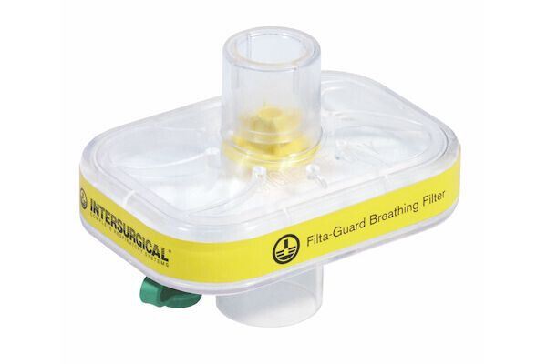 INTERSURGICAL CLEAR HYDRO-GUARD MINI BREATHING AIR FILTER NEW REF 1745000