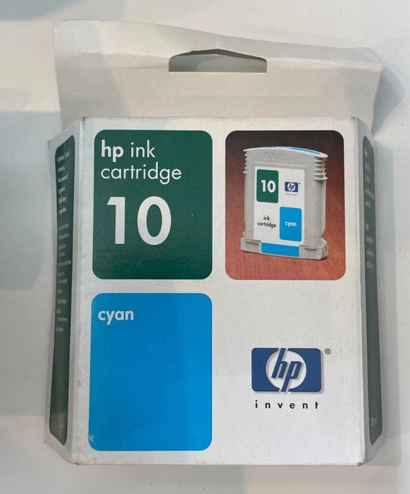 HP 10 Cyan Ink Cartridge New Aug 2005