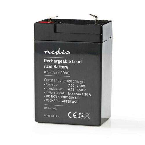 6v 6 Volt 4.0Ah 4000mAh Sealed Rechargeable Lead Acid Battery