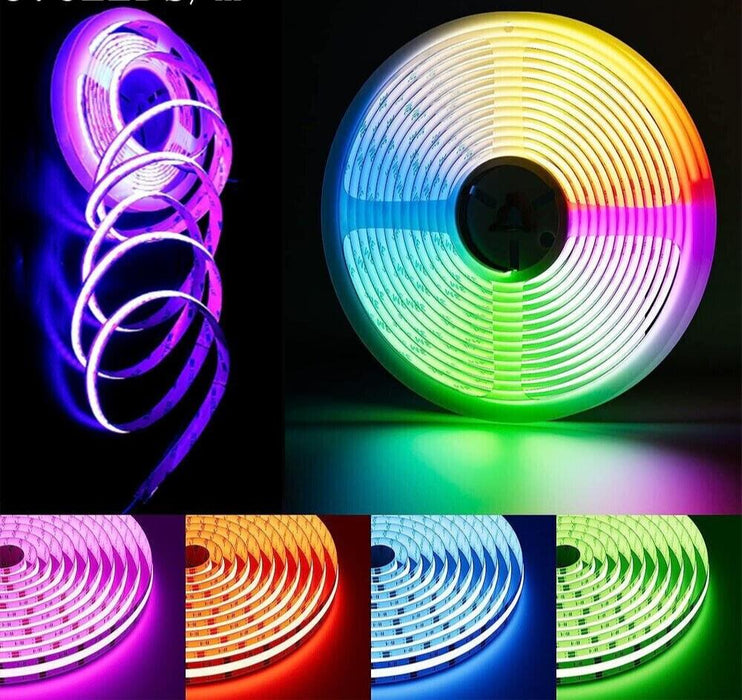 2x 10m RGB LED Strip Lights Flexible Cabinet Kitchen Tape Decor DIY