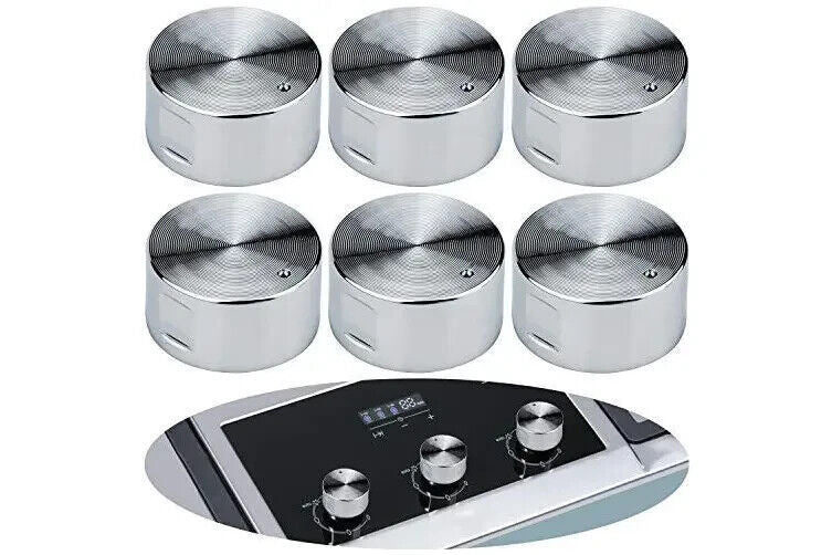 6 Pcs Metal Gas Stove Knobs 6mm Universal Cooker Control Range Oven