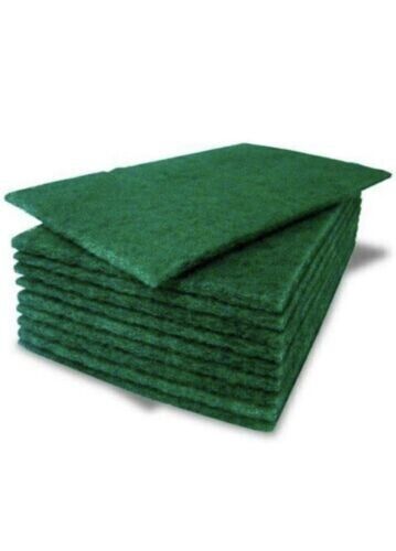 Box of 60x 3M Scotch Brite Deep Fat Fryer Scouring Pads Green 203 x 89mm