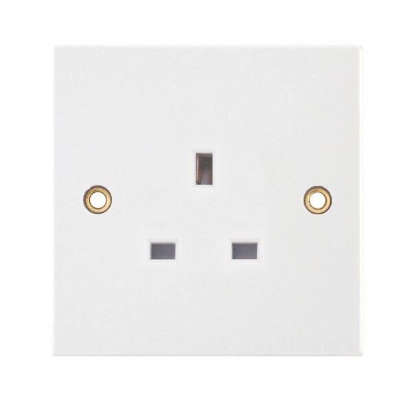 3x Selectric Square 13amp 1 Gang Socket Outlet BS1363